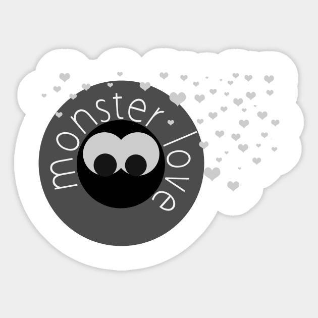 monster love Sticker by pois